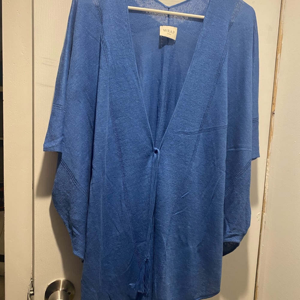 Wrap London Blue Knit Cardigan
